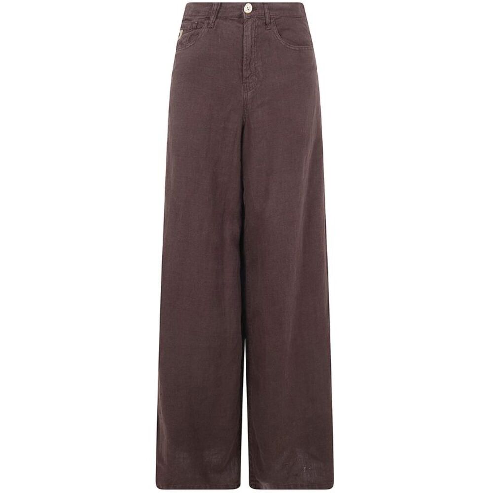 Lois Jeans Women "Marlene" Extra Wide Leg Linen Trousers